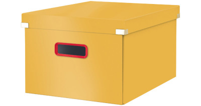 LEITZ Boîte de rangement Click & Store Cosy M, jaune