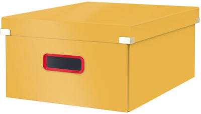 LEITZ Boîte de rangement Click & Store Cosy M, jaune