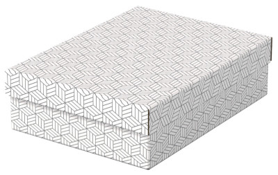 Esselte Boîte de rangement & cadeau Home S, set de 3, blanc
