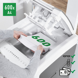 LEITZ Destructeur de documents IQ AutoFeed OfficePro 600 P5