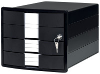 Caisson à tiroirs HAN IMPULS, 3 tiroirs, avec serrure, gris clair