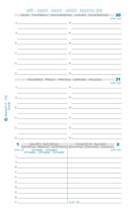 EXACOMPTA Recharge Exatime 17, 2025/2026, 1 semaine/2 pages