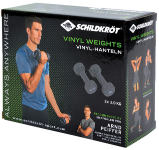 SCHILDKRÖT Haltères vinyle, set de 3,0 kg, anthracite