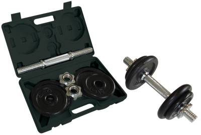 SCHILDKRÖT Haltère à barre courte, set de 10,0 kg, coffret