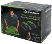 SCHILDKRÖT Poignée pour pompes Push Up Bars, noir/vert SCHILDKRÖT Poignée pour pompes Push Up Bars, noir/vert