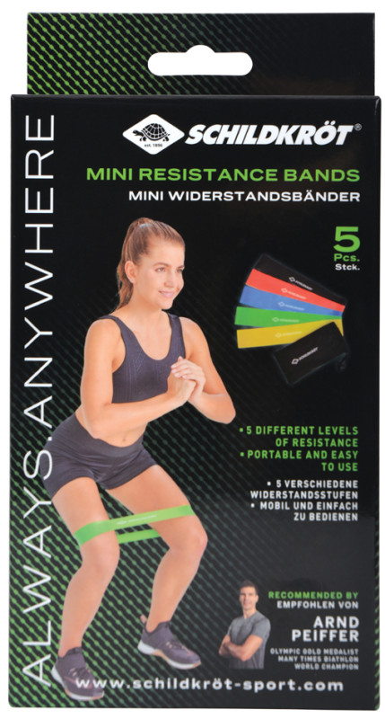 SCHILDKRÖT Mini bande de résistance Resistance Band,set de 5