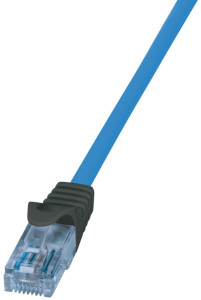 LogiLink Câble patch Premium, Cat.6A, U/UTP, 7,5 m, bleu