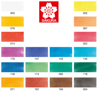 SAKURA Aquarellfarben Koi Water Colors Sketch Box 12