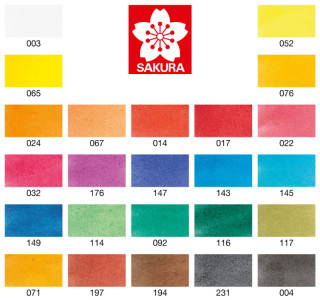 SAKURA Aquarellfarben Koi Water Colors Sketch Box 30