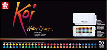 SAKURA Aquarellfarben Koi Water Colors Studio Set 60