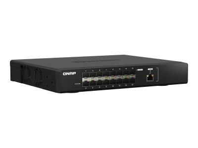 Qnap : WEBMANAG SWITCH 1PORT 10GBERJ45 16 PORTS GBE SFP28 RM DESIGN