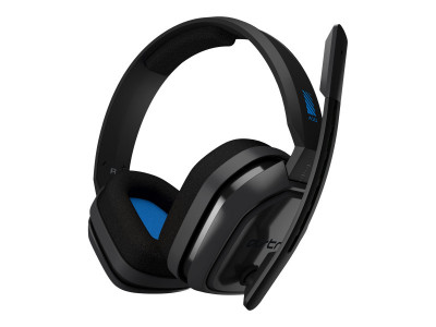 Logitech : A10 HEADSET pour PS4 GREY/BLUE - WW