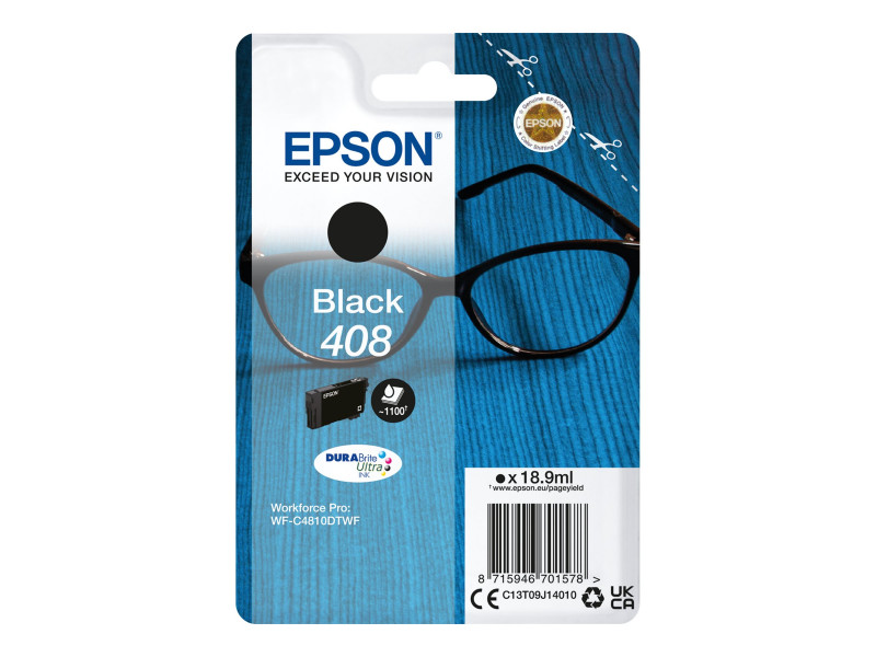 Epson : 408 DURABRITE ULTRA INK cartouche jet d'encre BLACK