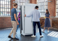 nobo Système de tableaux blancs Move & Meet avec base mobile