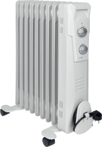 CLATRONIC Radiateur bain d'huile RA 3736, 9 éléments, blanc