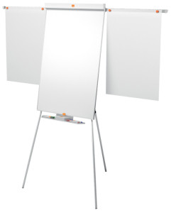 nobo Chevalet de conférence Mobil Stahl Nano Clean, blanc