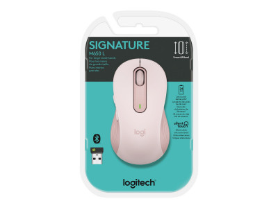 Logitech : SIGNATURE M650 L WIRELESS MOUSE ROSE - EMEA