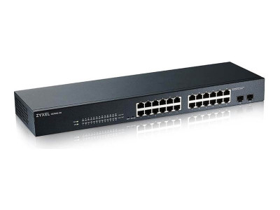 Zyxel : 24 PORT GBE L2 SMART SWITCH RACKMOUNT FANLESS V2