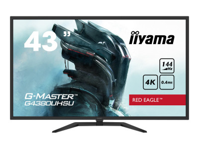 Iiyama : G4380UHSU-B1 42.5IN 3440X2160 4000:1 16:9 0.4MS HDMI/DP/USB BL