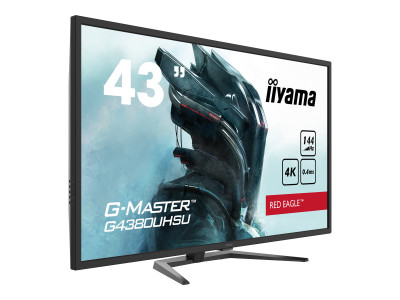 Iiyama : G4380UHSU-B1 42.5IN 3440X2160 4000:1 16:9 0.4MS HDMI/DP/USB BL