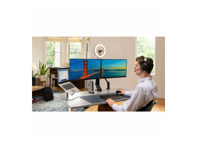 Kensington : SPACE SAVING MONITOR ARM DUAL
