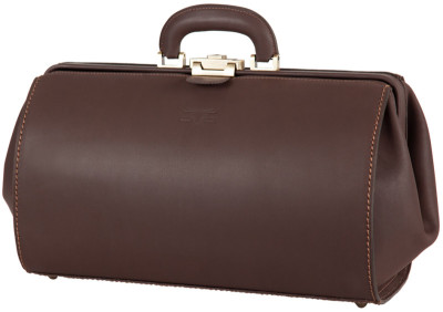 MIKA Doktorentasche HANVER, aus Sattelleder, braun