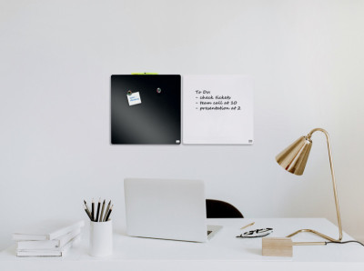 nobo Tableau mémo carré, (L)360 x (H)360 mm, rose