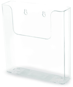 deflecto Porte-brochures, plat,DIN long portrait,transparent