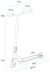 SCHILDKRÖT Trottinetter Stunt Scooter Kickless Forest