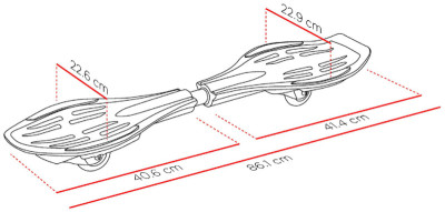 StreetSurFing Waveboard Original Black Glitch