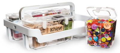 deflecto Système de rangement Caddy Organizer, blanc