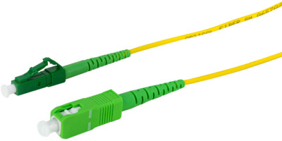 LogiLink Câble batch fibre optique, OS2, 0,5 m, jaune