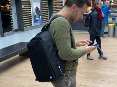 Lightpak Sac à dos pour PC portable SAFEPAK RPET, noir