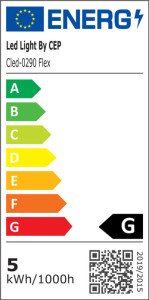 CEP Lampe de bureau LED FLEX, chêne/blanc