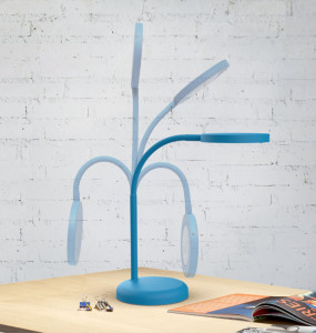 MAUL Lampe de bureau à LED MAULjoy, socle, atlantic blue