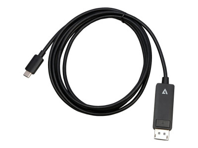 V7 : USB-C TO DP 1.4 cable 2M 6.6FT 32.4GBPS 8K 30HZ/4K 60HZ UHD ADP