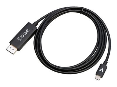 V7 : USB-C TO DP 1.4 cable 2M 6.6FT 32.4GBPS 8K 30HZ/4K 60HZ UHD ADP