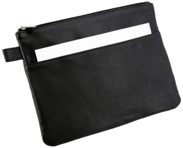 Alassio Sac de banque, cuir, noir
