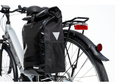 FISCHER Sacoche de vélo type coursier, noir
