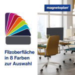 Séparateur de bureau magnetoplan VarioPin, 800 x 500 mm, violet Séparateur de bureau magnetoplan VarioPin, 800 x 500 mm, violet