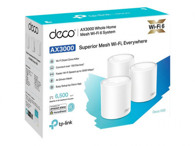 TP-Link : AX3000WHOLE HOME MESH WI-FI 6 SYSTEM 574 MBPS AT 2.4 GHZ + 240
