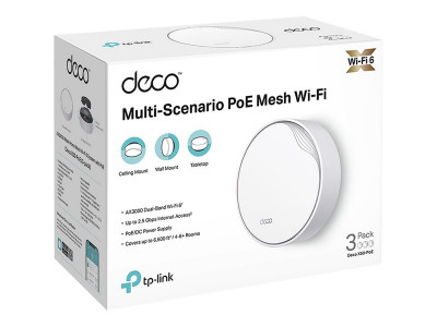 TP-Link : AX3000WHOLE HOME MESH WI-FI 6 SYSTEM 574 MBPS AT 2.4 GHZ + 240