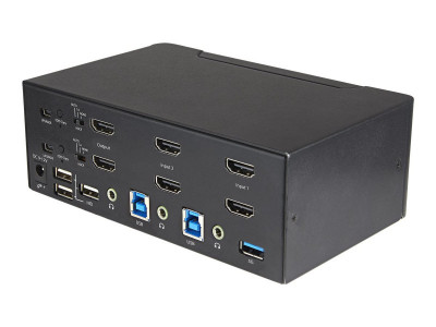 Startech : COMMUTATEUR KVM HDMI 2.0 2 PORTS 4K 60HZ ULTRA HD