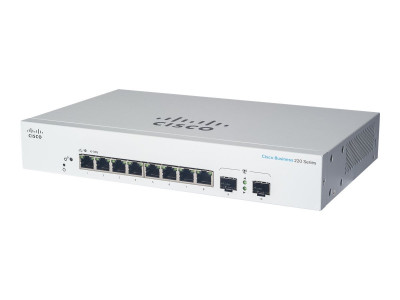Cisco : CBS220 SMART 8-PORT GE FULL POE EXT PS 2X1G SFP