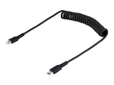 Startech : USB C TO LIGHTNING cable - 50CM (20IN) COILED cable BLACK