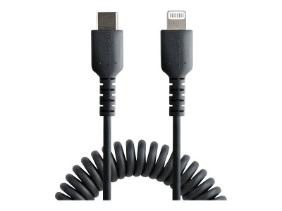Startech : USB C TO LIGHTNING cable - 50CM (20IN) COILED cable BLACK