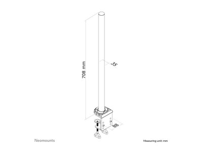Neomounts : 70CM EXT POLE FPMA-D935/935D SILVER