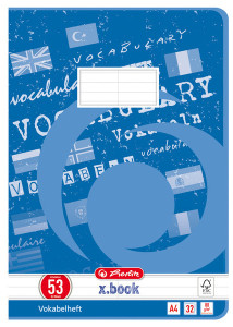 Cahier de vocabulaire LANDRÉ, A4, 3 colonnes, 80 g/m², 40 feuilles