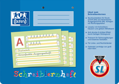 Oxford Schreibheft, DIN A5 quer, Lineatur: 0