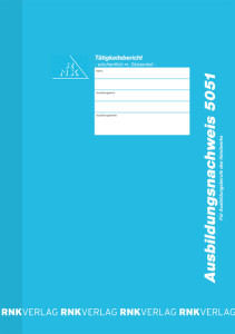 RNK Verlag Ausbildungsnachweis-Heft, wöchentlich, DIN A4